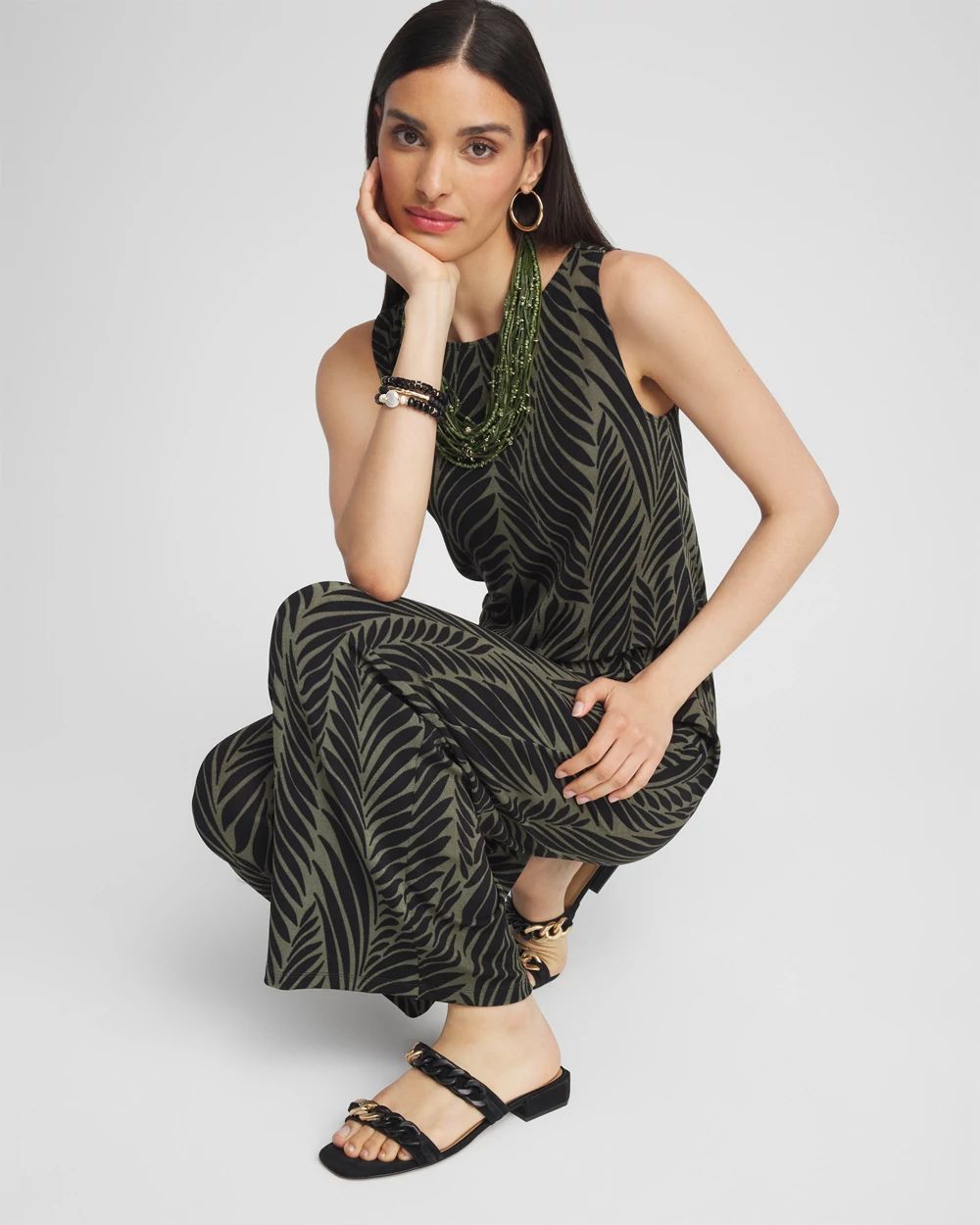 TIE WAIST STRAPLESS JUMPSUIT TREASURE CHASER